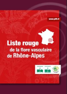 Page de couverture de la liste rouge de la flore vasculaire de Rhône-Alpes