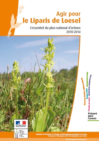 Page de couverture du Plan National d'Actions en faveur du Liparis de Loesel