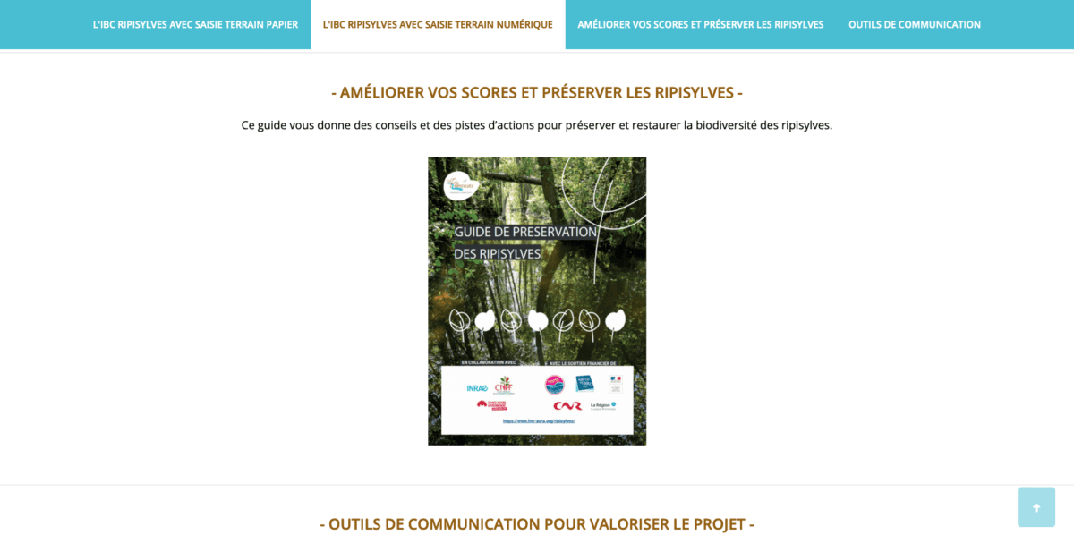 Illustration des outils "Ripisylves" de France Nature Environnement