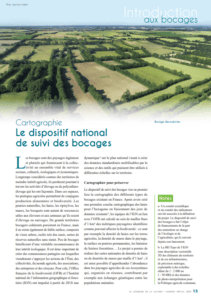 Page de garde numéro spécial 2022 du courrier de la nature sur le dispositif national de suivi du bocage