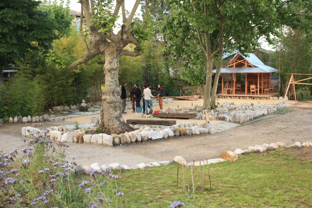 Lanas - Ardèche - Valorisation des arbres - Projet participatif de l'Enclos