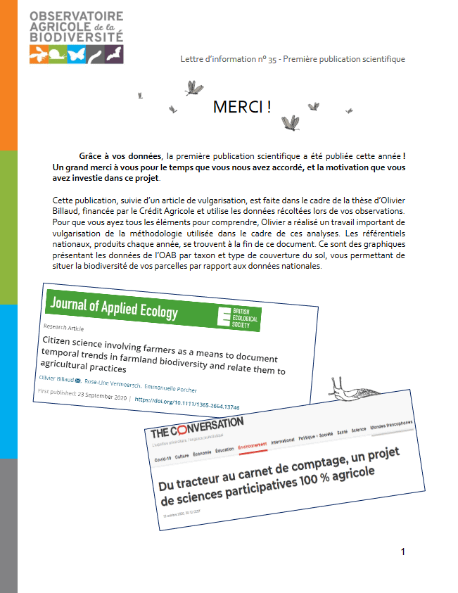 première publication oab