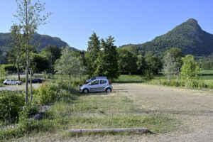 Aire de stationnement végétalisée - Duingt (Haute-Savoie)