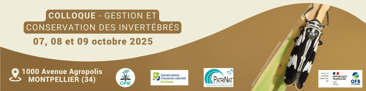 Bandeau colloque invertébrés 2025
