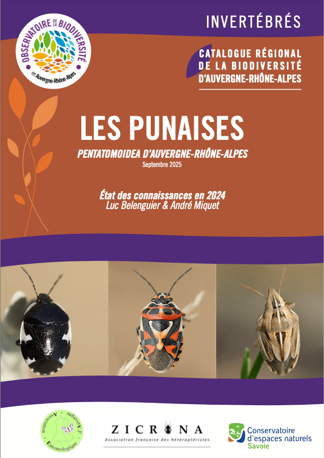 Page de couverture du Guide "Les punaises d'Auvergne-Rhône-Alpes" 2025