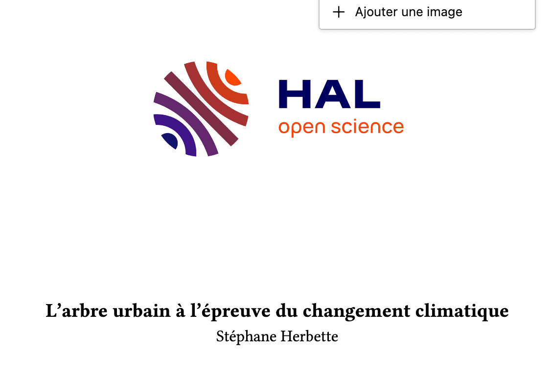 L’arbre urbain à l’épreuve du changement climatique